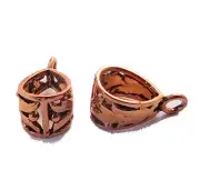 5 Pcs 20X10mm Bali Pendant Bail Antique Copper Jewelry Making
