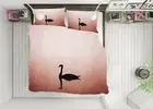 3D Sunset Swan 1217NA Bed Pillowcases Quilt Cover Duvet Boris Draschoff Fay
