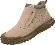 [Dajingkj] Steel Toe Shoes for Men Work Anti-Scald Welding Shoes Lightweight Non-Slip Safety Shoes for Industrial Construction Puncture Proof Slip-on Hiking Boots