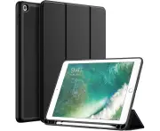 JETech Case for iPad 9.7-Inch (6th/5th Generation, 2018/2017) with Pencil Holder, Slim Tablet Cover with Soft TPU Back, Auto Wake/Sleep (Deep Navy)
