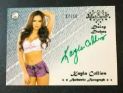 2015 Benchwarmer KAYLA COLLINS Daizy Dukez #26 Green Foil Autograph/10 PLAYBOY
