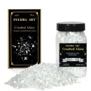 Syedra Crushed Glass for Crafts Crushed High Luster Chips Glitter Broken Glas...