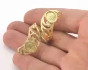 Adjustable Ring Bezel (8x10mm) Raw brass (18mm 8US inner size - Adjustable 3672