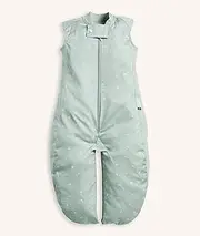 ergoPouch Sleep Suit Bag 0.3 TOG – 3–12 Months – Sage Print – 400 Thread Count Organic Cotton – Converts to Sleep Suit with Legs – Sleeping Bag & Suit in One – for Infants, Toddlers & Kids