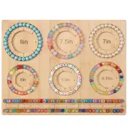 Bead Board for Jewelry Making, Bamboo Beading Board for Jewelry Bracelet Maki...