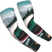 [FSCEV] Lake Camping Sun Protection Arm Sleeves Outdoor Essentials Cooling Compression Golf Hiking Cycling