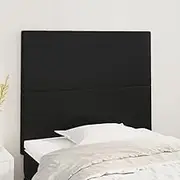 Bed Headboard Set of 2, Beds Head Frame Headboards 2 pcs Black 100 cm Faux Leather