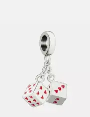 Chamilia Authentic Roll The Dice Charm - Sterling Silver