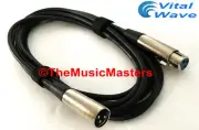 12ft XLR Microphone Audio Cable M-F Mic Extension Amp Powered Speaker Wire VWLTW