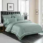 1000TC Hotel Luxe Green Cotton Quilt Cover Set QUEEN SUPER KING Doona Duvet Set