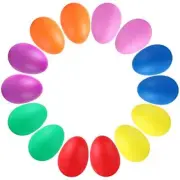 14 PCS Plastic Egg Shakers Percussion Musical Egg Maracas Easter Egg Kids