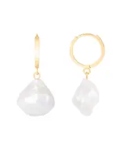 Splendid Pearls 14K 10-11mm Pearl Earrings