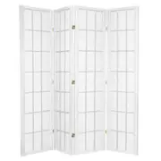 Shoji Room Divider Screen White 4 Panel