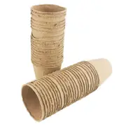 500pcs Nursery Pots Biodegradable Paper Pulp Peat Pots Plant Garden Seed Starter