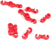 XIASABA Bike Cable Clips Plastic Brake Cable Clips Gear Housing Fixing Holder Guide S Style Buckle Clips 10X Clips Holes Brake Cable Gear Housing