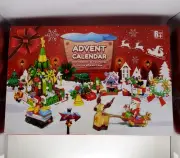 Christmas Advent Calendar 24 Lego Like Toys/Figures