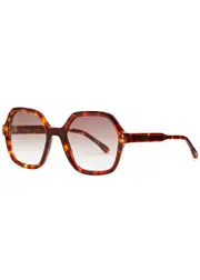 Isabel Marant Oversized Hexagon-frame Sunglasses - Brown Havana ONE SIZE