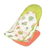 Summer Deluxe Baby Bath Support Seat for Sink or Bathtub with Comfortable Backrest green