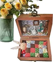 Miniature Doll House | House Building Kit | Wooden Handmade Realistic Animals in Boxes Design Craft Scene Toy Collectibles, Model Scenery Decor
