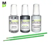 Touch-Up Paint Set Suitable For Honda NH642M Storm Silver + Clear Coat + Primer