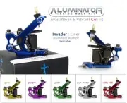 Aluminator INVADER 8-Wrap Coil Liner Shader Color Packer Tattoo Machine Gun
