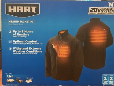 HART Men's Heated Body Warmer Jacket - Large - Black New In Sealed Box