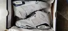 Air Jordan 6 'Georgetown' Gray Sneaker 384665-012 Size 4Y-5Y/Wmns 5.5-6.5