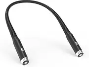 Shenzhi Tech Neck Reading Light,BookLight, Neck Lamp Hands Free Dimmable, Bendable Neck Light, Long Lasting Rechargeable Lamp, Perfect Book Light for Reading in Bed, Knitting, Camping (Black)