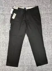 DOCKERS Khaki Pants Straight Fit Mens 34x29 Easy Stretch Comfort Black NWT