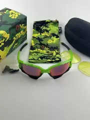 Oakley Jawbone Jupiter Camo Green Positive Red Iridium Vented+HI Yellow 24-255