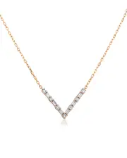 Diana M. 18K Rose Gold 0.26 ct. tw. Diamond Necklace