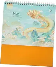 JEWEDECO Decorative Desk Calendar Small Monthly Planner with Unique Design for Office Teachers and Students Lightweight and Portable Schedule Organizer