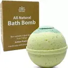 1 Bergamot and White Tea Bath Bomb with Epsom Salt and Apricot Kernel Oil