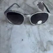 deb & dave Silver Oversized Sunglasses Nwt