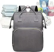 Diaper Backpack, Large Diaper Bag, Multifunction Waterproof, Changing Station, Lightweight and Spacious, For Boy, Girl, Women, Travel, Baby Organizer, Stylish Design