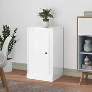 Sideboard Buffet Cabinet, Kitchen Storage Cupboard Pantry Cabinet High Gloss White 37.5x35.5x67.5 cm Engineered Wood