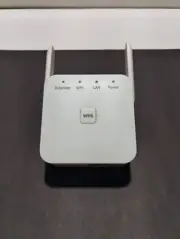 WiFi Range Extender Internet Booster Wireless Signal Repeater, 300Mbps (See Desc
