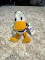 Disney Store 10" Donald Duck Beanie Mini Bean Bag Plush Blue Sailor Suit B200