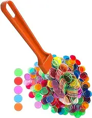 Dacefloy Magnetic Bingo Wand with 100 Metal Ringed Chips for Counting School/Game Chips Plastic Markers