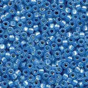 Duracoat Silver-Lined Dyed Aqua Miyuki Seed Beads 6/0 (6-94242-TB)