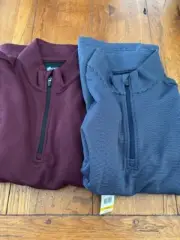 Ben Hogan 1/4 Quarter Zip Pull Over Jacket - TWO - ADULT LARGE - NEW