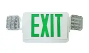 NICOR Lighting ECL1-10-UNV-WH-G2R LED Exit Signs, White,Green Letters