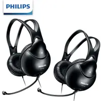 在飛比找ETMall東森購物網優惠-【Philips 飛利浦】頭戴式電腦耳機麥克風 SHM190
