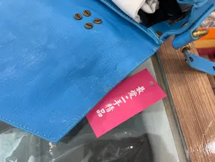 ☆最愛二手精品☆ Proenza Schouler PS1 C1 中款淺藍色全皮金釦釦式翻蓋手提包肩背包斜背包兩用包 XB8893