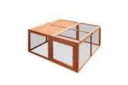 Chicken Coop Run Wood House Cat Dog Pen Shelter Bird Enclosure Rabbit Hutch Hen Bunny Duck Cage Foldable