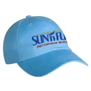 NEW SUN 'n FUN Blue Sky Hook & Loop Closure Unstructured Ball Cap