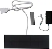 3w Solar Charger, Portable Battery Bank, Fast Charging Panel, Efficient Phone Charger Universals Source for Ecofriendly Outdoor Use, 5.83x1.77 Inches