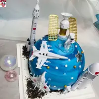 在飛比找蝦皮購物優惠-【貝迪】航天蛋糕裝飾擺件太空宇航員火箭航空宇宙星球飛機飛船周