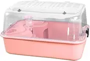 MYCENSE Hamster Cage Small Animal Cage Exercise Wheel Hamster House Small Pet Supplies, Pink