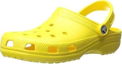 Crocs Classic Waterproof Lemon Yellow Clogs - Men's Size 9 / Women's Size 11
